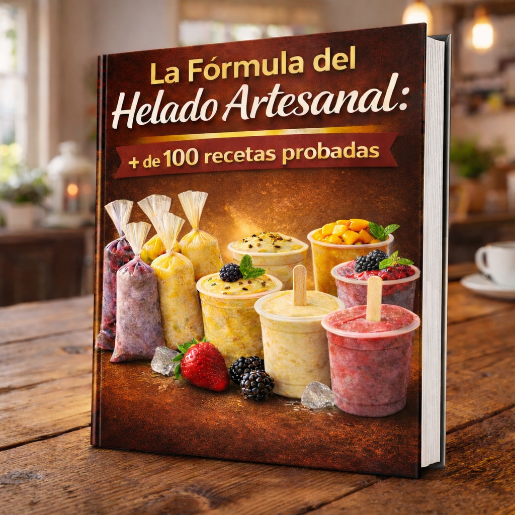 LA FORMULA DEL HELADO ARTESANAL + 100 RECETAS + 7 BONUS DE REGALO